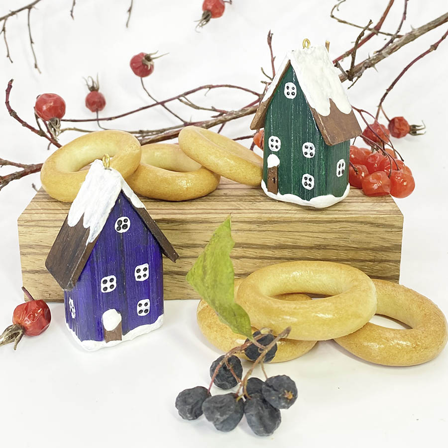 Набор домиков из дерева 202005