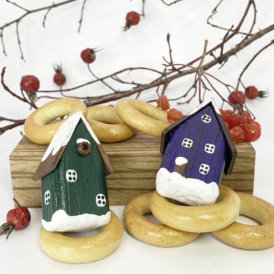 Набор домиков из дерева 202005